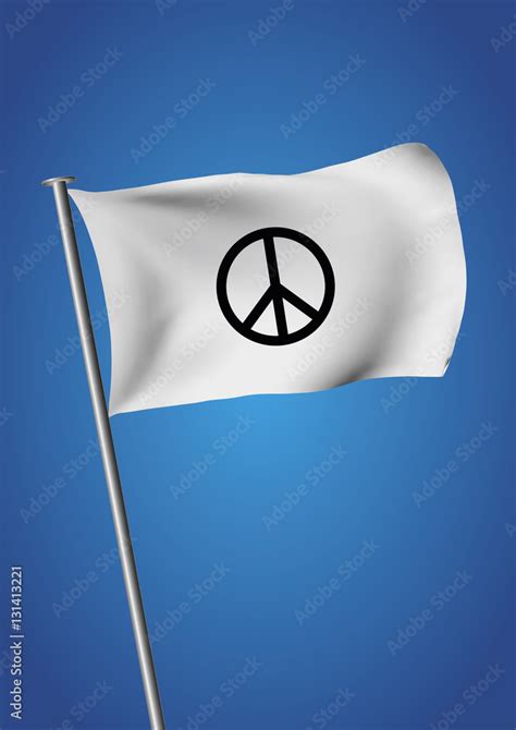 Peace symbol flag