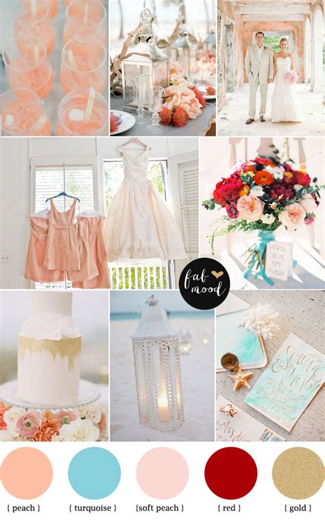 Peach and Turquoise Color Palette