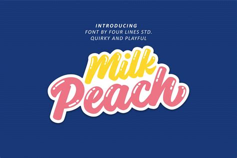 Peach Typography