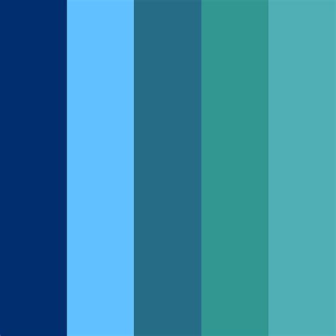 Peacock Blue Color Palette