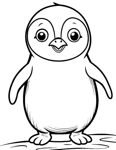 Penguins coloring pages