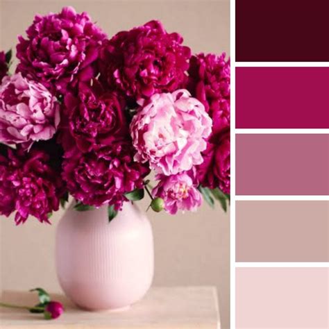 Peony color palette