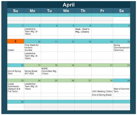 Pepperdine Academic Calendar Image 7