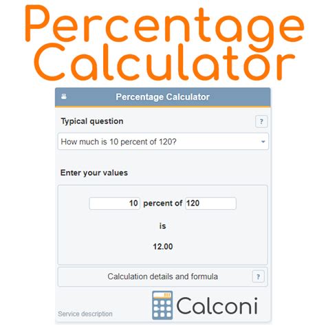 Percentage calculation