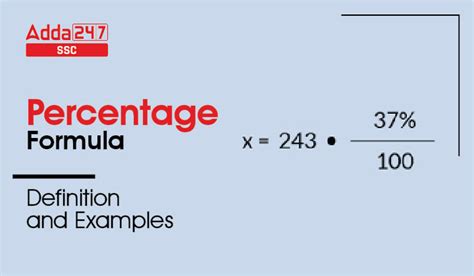 Percentage formula