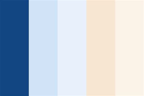 Periwinkle and Cream Color Palette