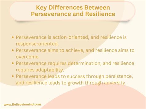 Perseverance and Resilience