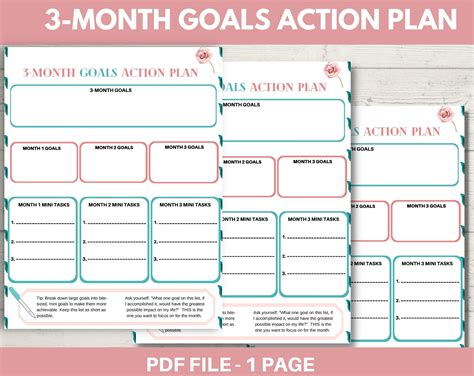 Personal 3 Month Planner Template