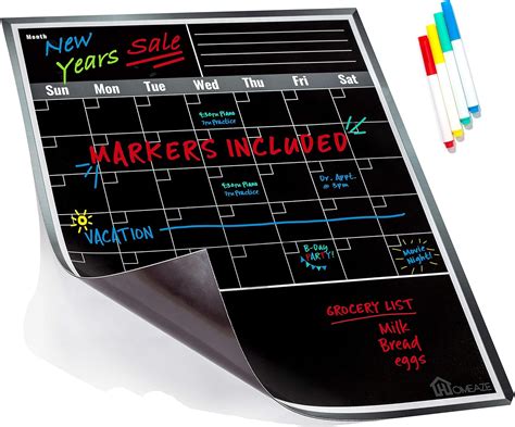 Personal Big Dry Erase Calendar