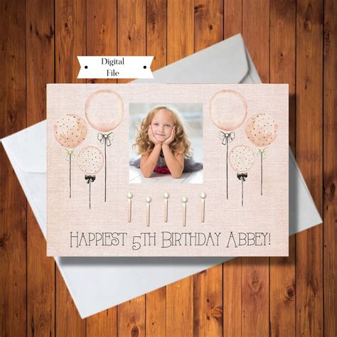 Personalized birthday cards with names and photos