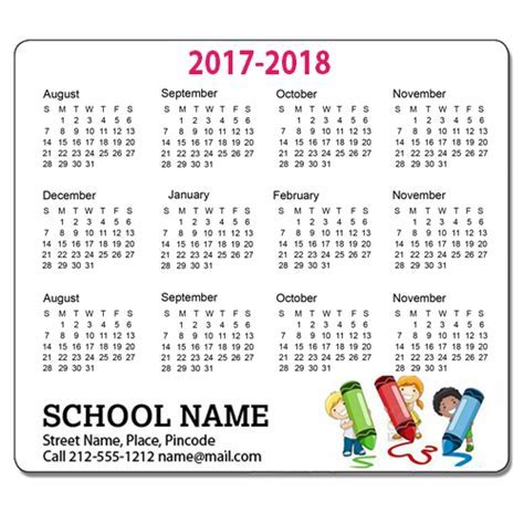 Personalized School Calendar Image 4