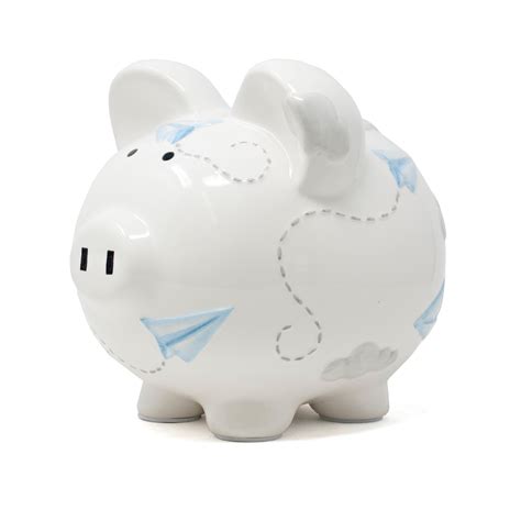 Personalized Airplane Piggy Bank