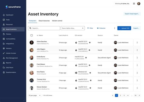 Personnel Asset Inventory Management Tools