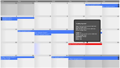 PG Calendar jQuery Plugin Example 10