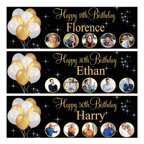 Photo Birthday Banners