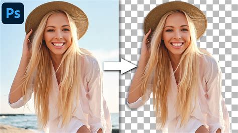 Example of background removal in Photoshop