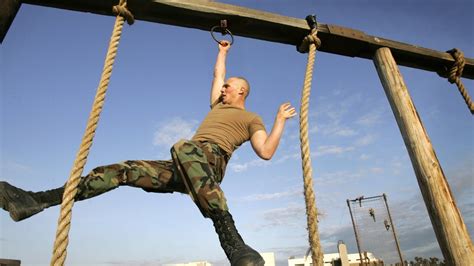 Navy SEALs undergoing intense physical training