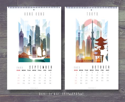 Physical Skyline Calendar