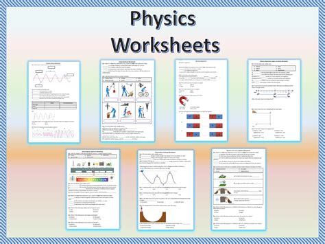 Physics worksheets