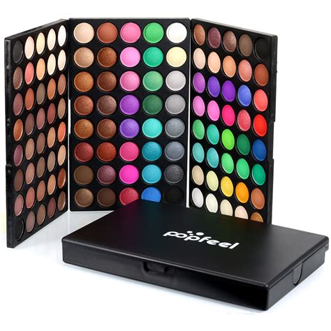 A pigmented eyeshadow palette with a variety of shades