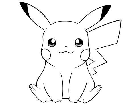 Pikachu Coloring Page