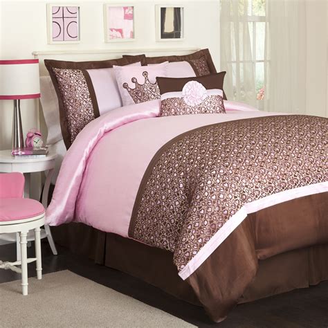 Pink and Brown Bedroom