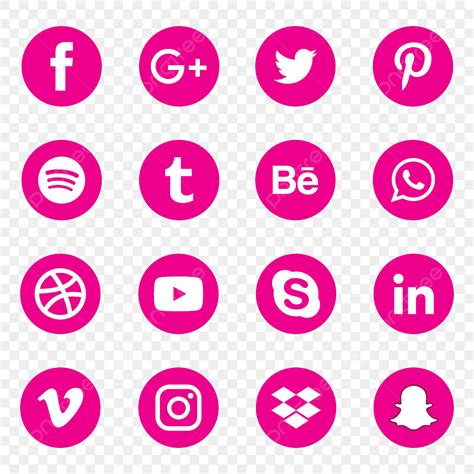 Pink and Brown Social Media