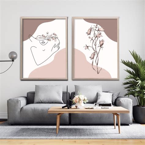 Pink and Brown Wall Art