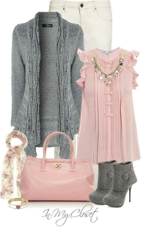 Pink and Gray Fashion Inspiration