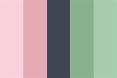 Pink and green color palette 2