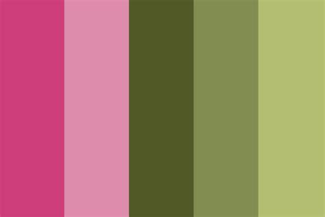 Pink and green color palette 8