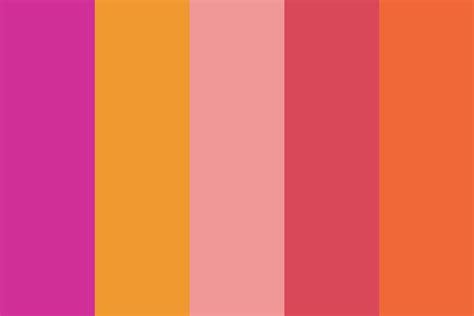 Pink and Orange Color Palette Design