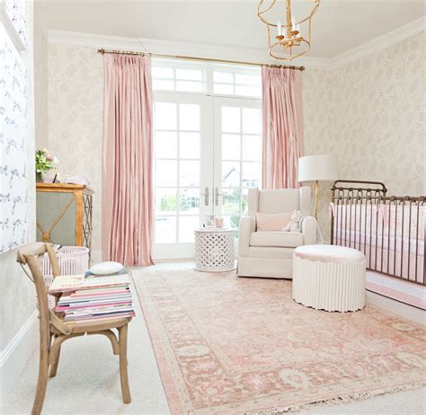 Pink and white nursery