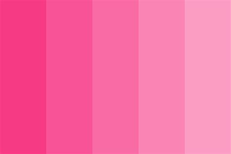 Pink and Black Monochromatic Color Scheme