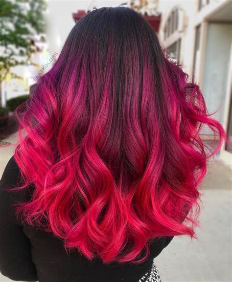 Pink and Black Ombre