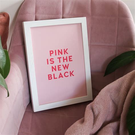 Pink and Black Typography