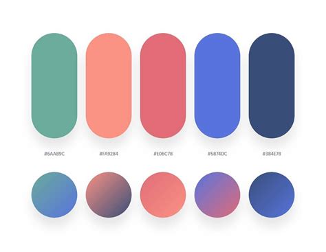 Pink Blue Color Palette 6