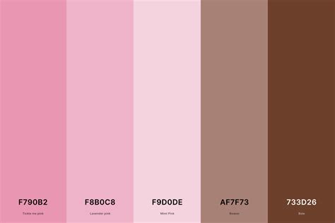 Pink Brown Color Palette Example