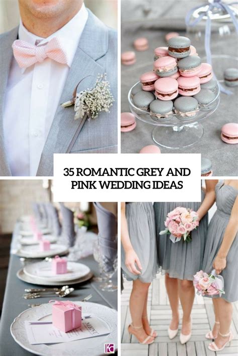 Pink Grey Wedding Theme