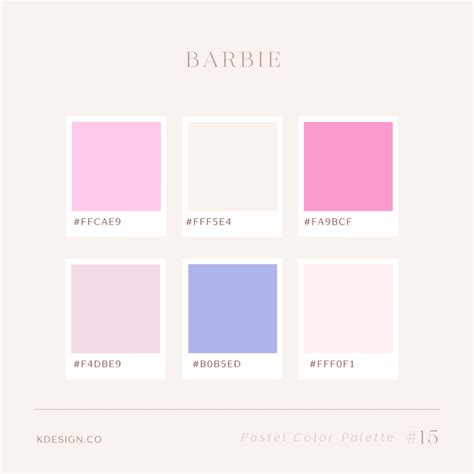 Pink Pastel Color Palette Packaging Design