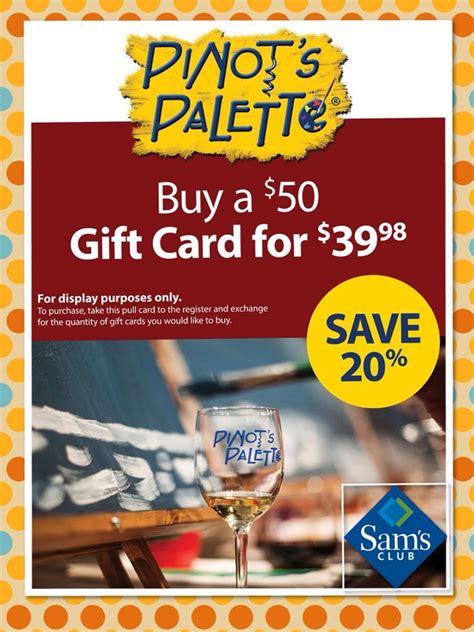 Pinot's Palette Gift Card Benefits