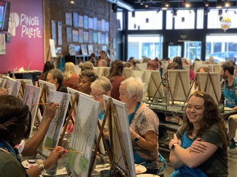 Local artists at Pinot's Palette CDA