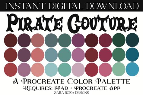 Burnt Orange Pirate Palette