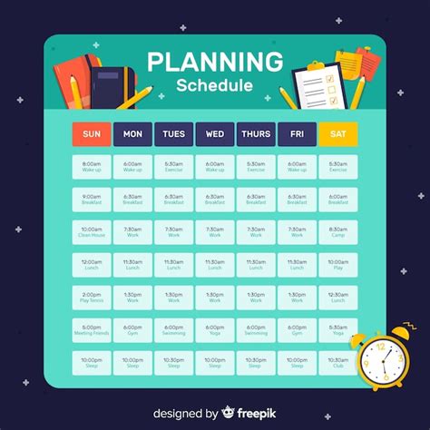 Plan Your Schedule