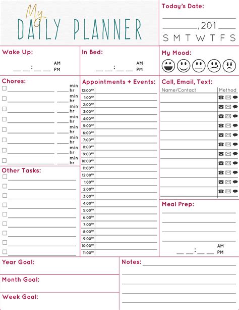 Planner pages