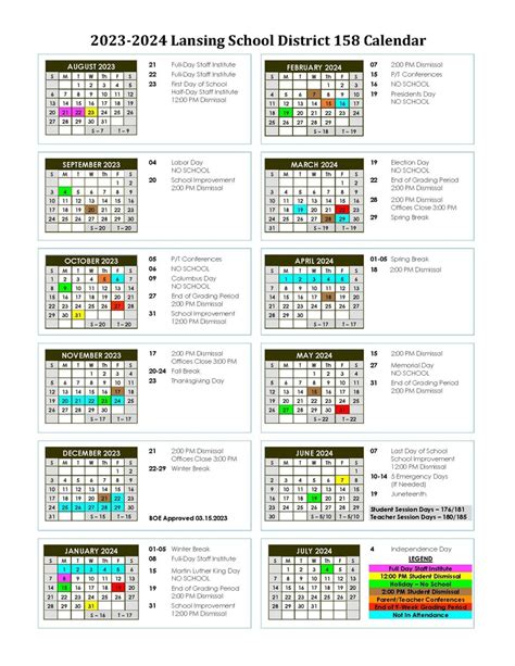 Planning Ahead with the Lansing School Calendar