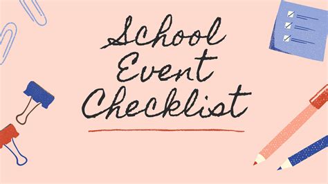 Planning School Events