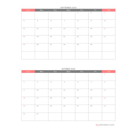 Planning with a 2-Month Calendar