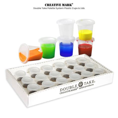 Plastic Paint Palette with Cups