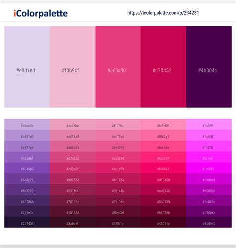 Plum Color Palette Example 5